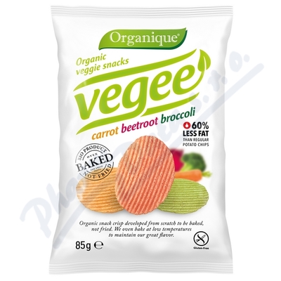 Organic veggie chips carrot beetrot broccoli 85g