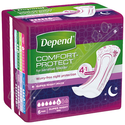 Depend Super Plus night inkont.vloky eny 6ks