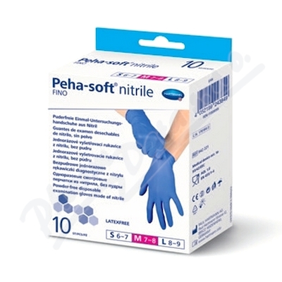 Rukavice vy.Peha-soft NITRILE FINO M 10ks