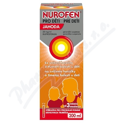 Nurofen pro dti Jahoda 20mg-ml por.sus.200ml II