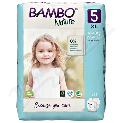 Bambo Nature 5 dts.plenkov kalhotky 12-18kg 22ks