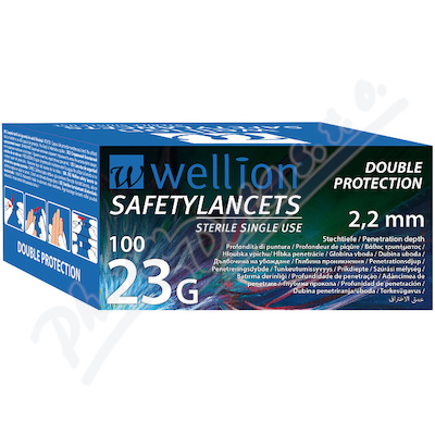 Wellion Safety Lancets jednorz.bezp.jeh.23G 100ks