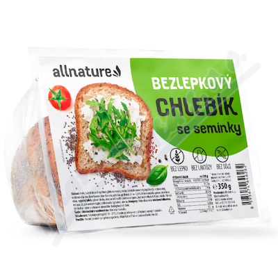 Allnature Bezlepkov chlebk se semnky 350g