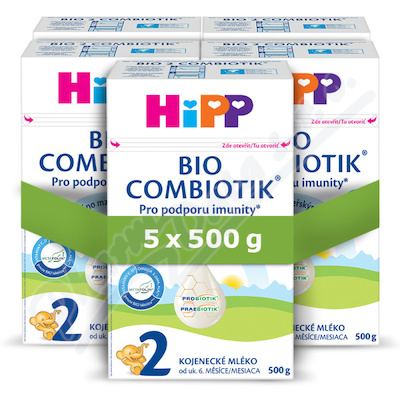 HiPP 2 Combiotik kojeneck mlko BIO 5x500g