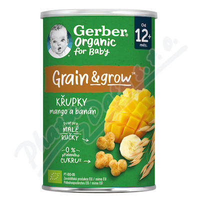 Gerber Kupky s mangem a bannem BIO 35g 12M+