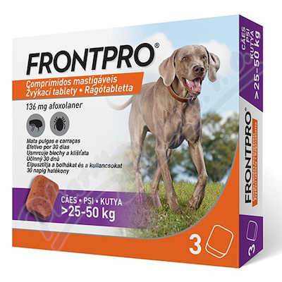 Frontpro 136mg 25-50kg vkac tbl.3