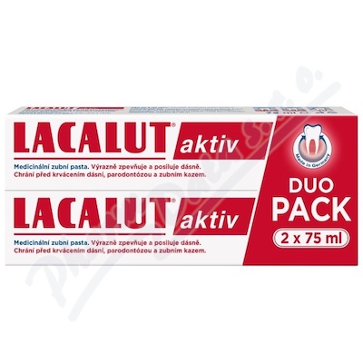 Lacalut Aktiv zubn pasta 2x75ml