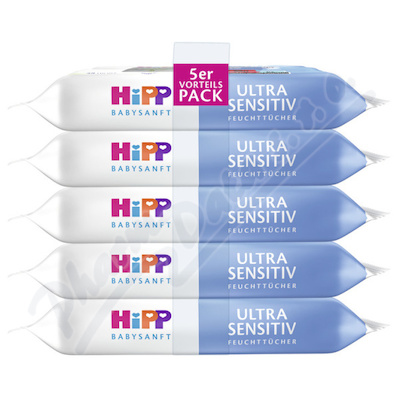 HiPP BabySANFT UltraSensitiv vlh.ubrousky 5x48ks