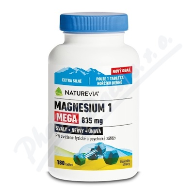 NatureVia Magnesium 1 Mega 835mg tbl.180