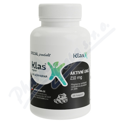 Klas Aktivn uhl 210mg tbl.90