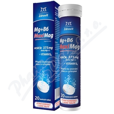 MaxiMag Hok 375mg+B6 20 umivch tablet