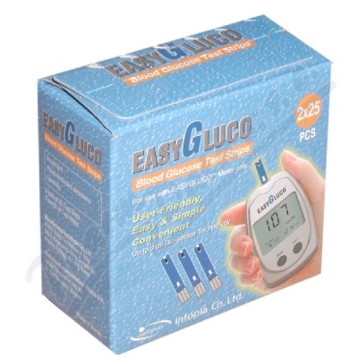 EasyGluco auto-coding testovac prouky 2x25ks