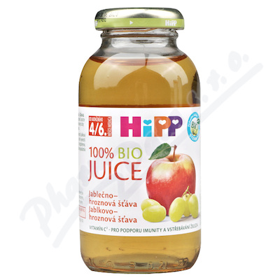 HiPP 100% Jableno-hroznov va BIO 4-6m 200ml