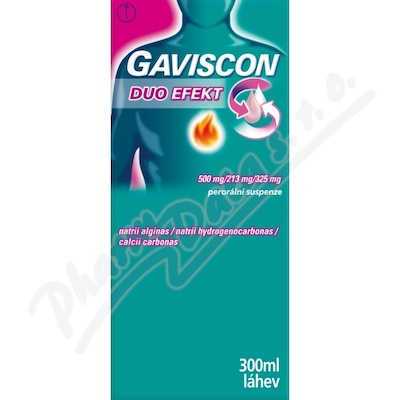 Gaviscon Duo Efekt 500mg-213mg-325mg por.sus.300ml
